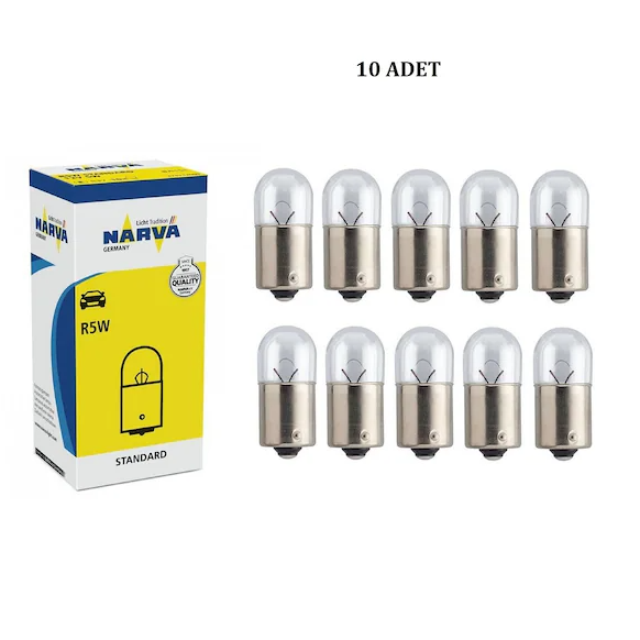 Ampul 67 12V R5W 5W BA15s (10lu) Narva