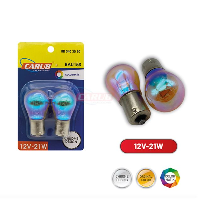 Ampul 93 Diadem krom sinyal orange BAU15S12V 21W 93 tek duy