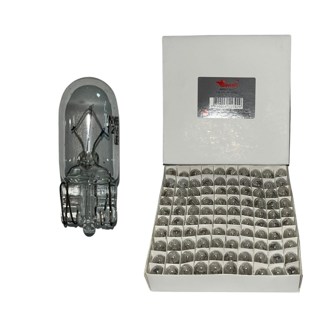 Ampul T10 12V 5W BÜYÜK DİPSİZ 100lü paket